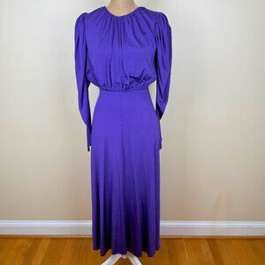 ROTATE Birger Christensen Purple Open Back Midi Dress | Sz 6